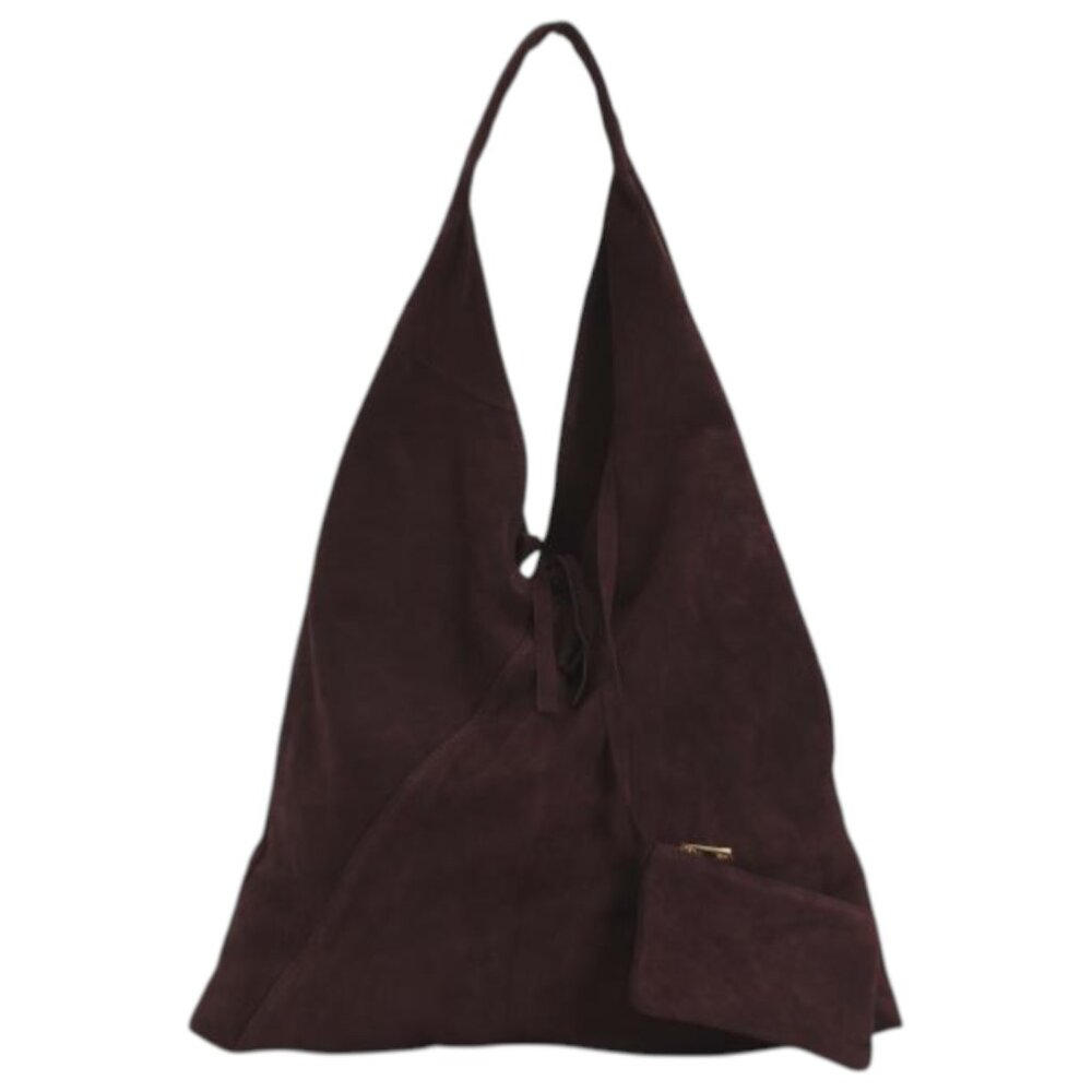 CHEVAL Made In Italy Suede Hobo With Pouch